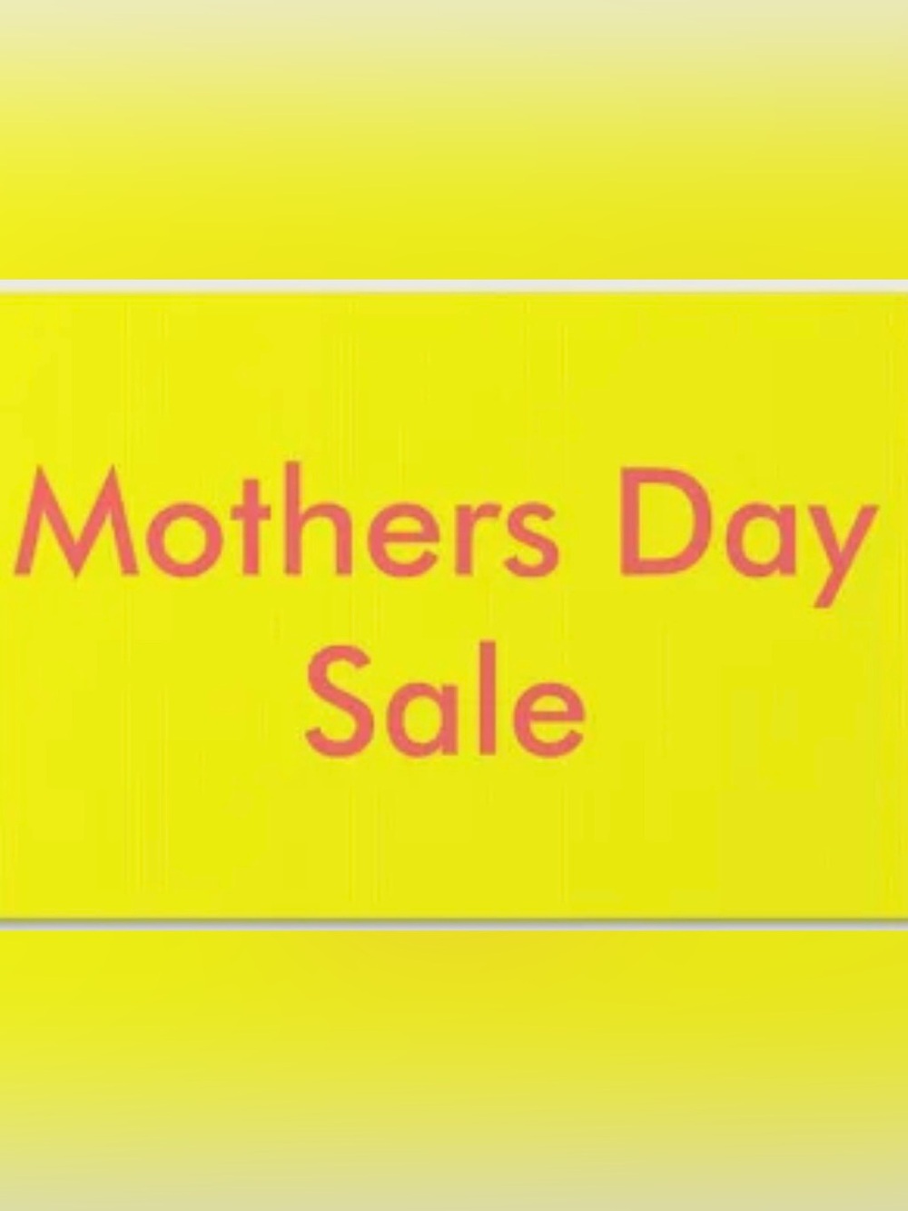Bright Yellow Sale Graphic with Pink Text